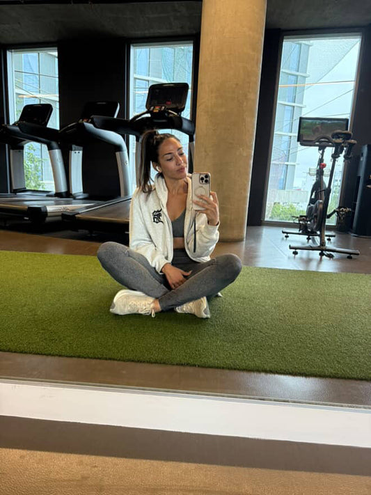 PRE ORDER Oatmeal Heather Grey Detroit Arabic calligraphy Zip Up